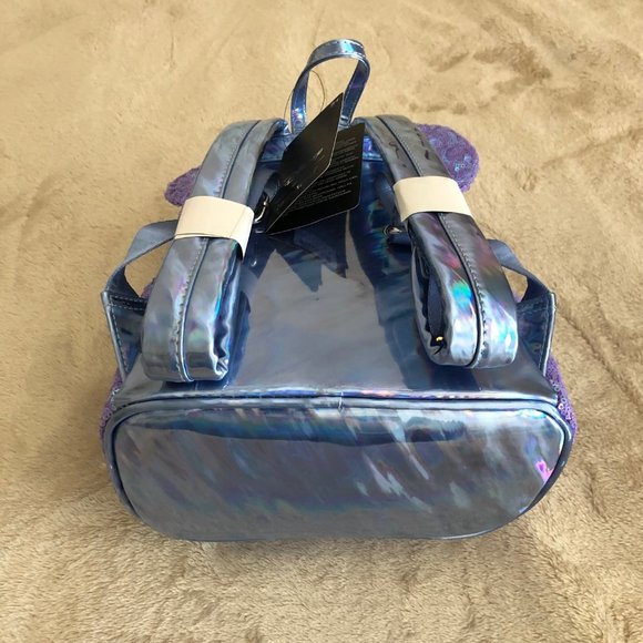 NWT Loungefly Disney Celebration Pastel Purple Mini Backpack Iridescent Sequin - Picture 7 of 9